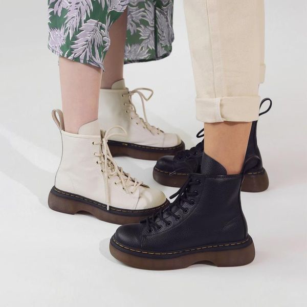 boots black leather ankle women 2021 autumn winter lace up platform shoes casual round toe woman thick sole white
boots black leather ankle women 2021 autumn winter lace up platform shoes casual round toe woman thick sole white
