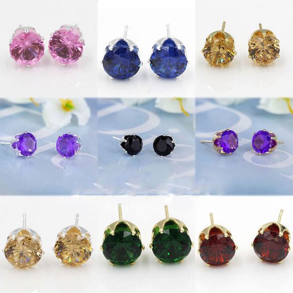 fashion zirconal stud earrings for women six claw crystal earrings diamond ear drop wholesale nice promotion gift wedding jewelry, Golden;silver
fashion zirconal stud earrings for women six claw crystal earrings diamond ear drop wholesale nice promotion gift wedding jewelry, Golden;silver