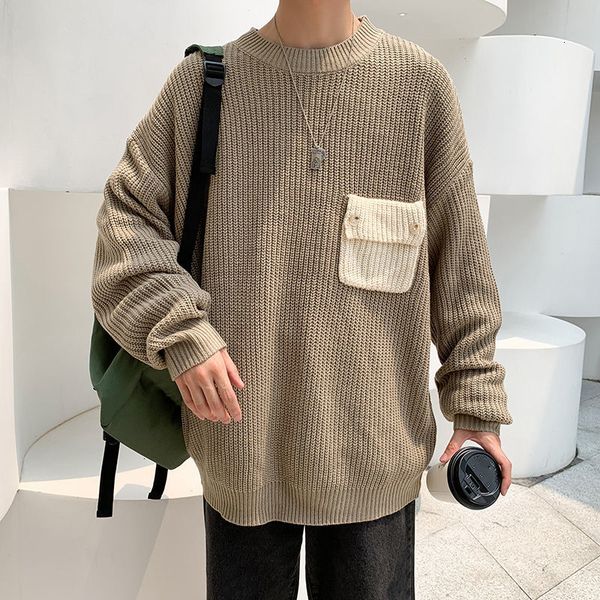 2021 autumn winter sweater men's warm fashion pocket casual o-neck knitted pullover men knitting sweaters mens clothes qdpg, White;black
2021 autumn winter sweater men's warm fashion pocket casual o-neck knitted pullover men knitting sweaters mens clothes qdpg, White;black