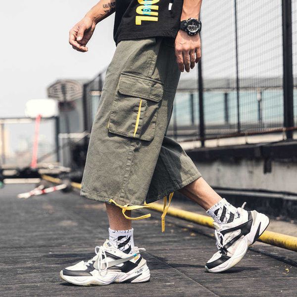 men's pants homem moda de streetwear bolso lateral corredores hip hop dos homens cintura elstica soltas calas 74u7, Black
men's pants homem moda de streetwear bolso lateral corredores hip hop dos homens cintura elstica soltas calas 74u7, Black