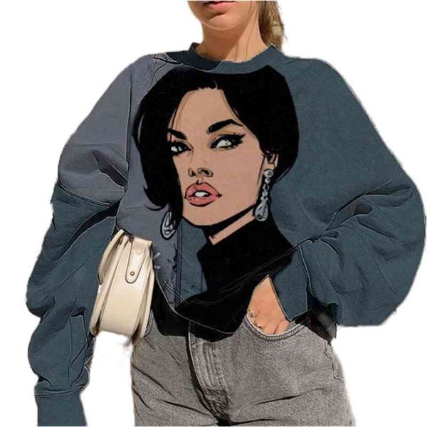 women's hoodies & sweatshirts autumn casual fashion loosed over female of cartoons printed long sleeve around the neck bf7t, Black
women's hoodies & sweatshirts autumn casual fashion loosed over female of cartoons printed long sleeve around the neck bf7t, Black
