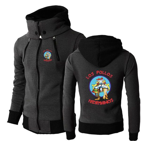 men's hoodies & sweatshirts zipper men jacket autumn winter breaking bad fleece coats bomber scarf collar fashion los pollos hermanos h, Black
men's hoodies & sweatshirts zipper men jacket autumn winter breaking bad fleece coats bomber scarf collar fashion los pollos hermanos h, Black