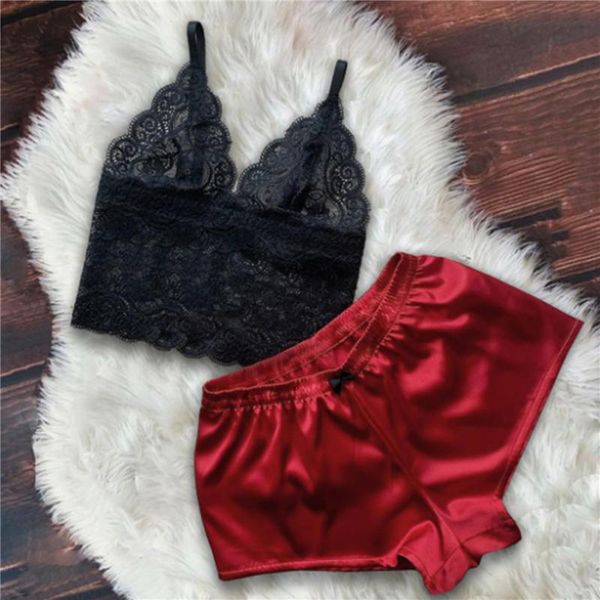 bras sets 2 pcs lingerie solid color v-neck lace sleeveless crop underpants shorts for women exotic, Red;black
bras sets 2 pcs lingerie solid color v-neck lace sleeveless crop underpants shorts for women exotic, Red;black