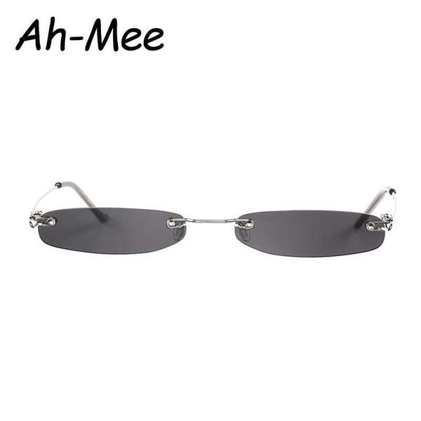 sun glasses small glasses women men brand designer rimless narrow eyewear luxury trending alloy glasses streetwear uv400, White;black
sun glasses small glasses women men brand designer rimless narrow eyewear luxury trending alloy glasses streetwear uv400, White;black