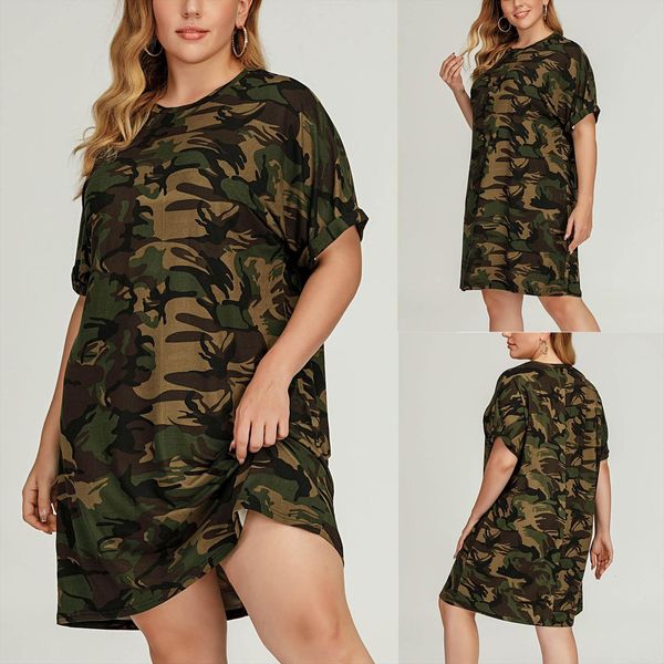 dress spring summer length super women tracksuits fire round neck camouflage short sleeved t shirt plus size red army green, Gray
dress spring summer length super women tracksuits fire round neck camouflage short sleeved t shirt plus size red army green, Gray