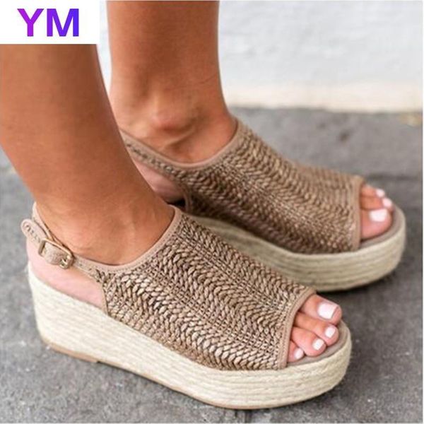 2021 wedges shoes for women high heels sandals buckle summer shoes peep toe chaussures femme platform sandals plus size 35-43, Black
2021 wedges shoes for women high heels sandals buckle summer shoes peep toe chaussures femme platform sandals plus size 35-43, Black