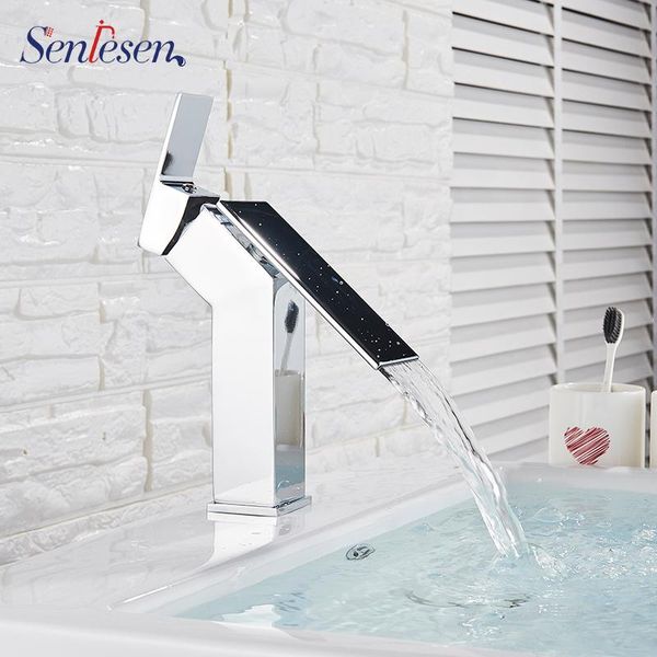 bathroom sink faucets senlesen waterfall basin faucet led chrome single handle wall mounted brass and cold mixer valve
bathroom sink faucets senlesen waterfall basin faucet led chrome single handle wall mounted brass and cold mixer valve