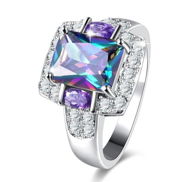 wedding rings trendy luxury jewelry european and american style rectangle color zircon engagement ring for ladies women, Slivery;golden
wedding rings trendy luxury jewelry european and american style rectangle color zircon engagement ring for ladies women, Slivery;golden
