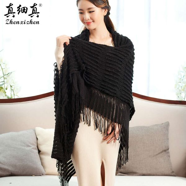 really fine korean women's winter wool tassels versatile scarves air conditioning plus long shawl, Blue;gray
really fine korean women's winter wool tassels versatile scarves air conditioning plus long shawl, Blue;gray