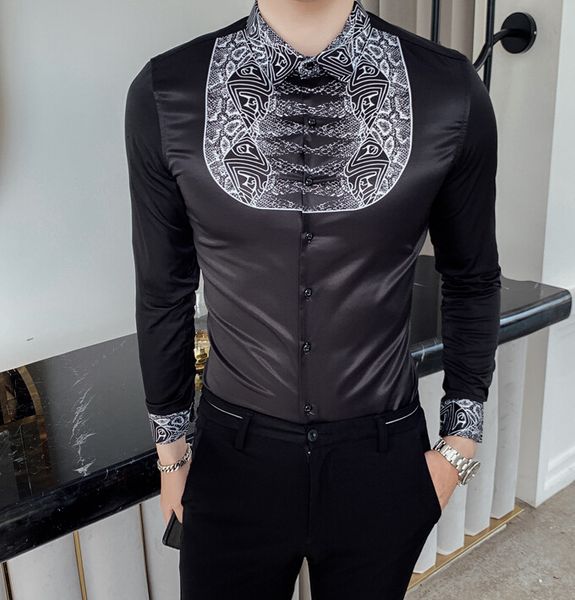 2021 new arrival striped shirt long sleeve mens casual shirts patchwork color men clothes nxzk, White;black
2021 new arrival striped shirt long sleeve mens casual shirts patchwork color men clothes nxzk, White;black