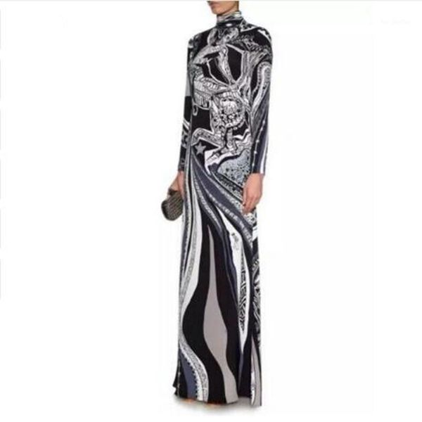 casual dresses spring brands jersey silk long dress women's vintage blue baroque print spandex stretchable signature maxi dress1, Black;gray
casual dresses spring brands jersey silk long dress women's vintage blue baroque print spandex stretchable signature maxi dress1, Black;gray