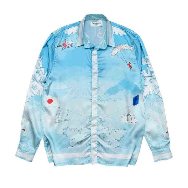 casablanc ss22 silk shirt snow mountain ski cable car cool satin hawaiian long sleeve shirts, White;black
casablanc ss22 silk shirt snow mountain ski cable car cool satin hawaiian long sleeve shirts, White;black