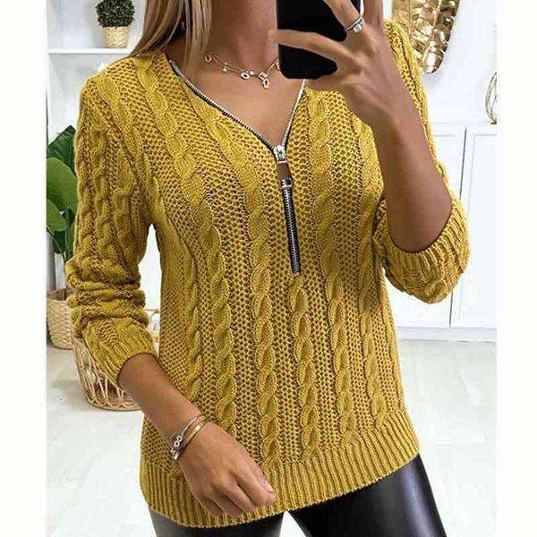 women's sweaters zÃper frontal v pescoço manga longa torção tecelagem camisola de malha outono inverno pulôver amarelo roxo cinza laran, White;black
women's sweaters zÃper frontal v pescoço manga longa torção tecelagem camisola de malha outono inverno pulôver amarelo roxo cinza laran, White;black