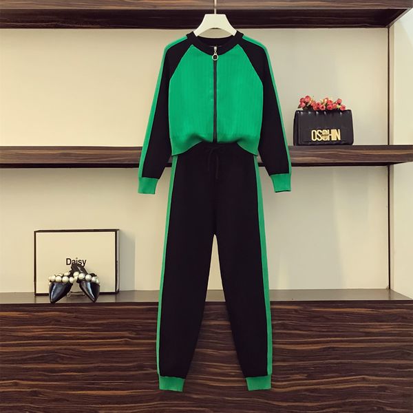 Women's Jersey Green Mesh Cardigan Jacket and Black Pants 2'cause Set Winter Plus Size Tracksuits Matching Warm Clothing 6klr, White
Women's Jersey Green Mesh Cardigan Jacket and Black Pants 2'cause Set Winter Plus Size Tracksuits Matching Warm Clothing 6klr, White