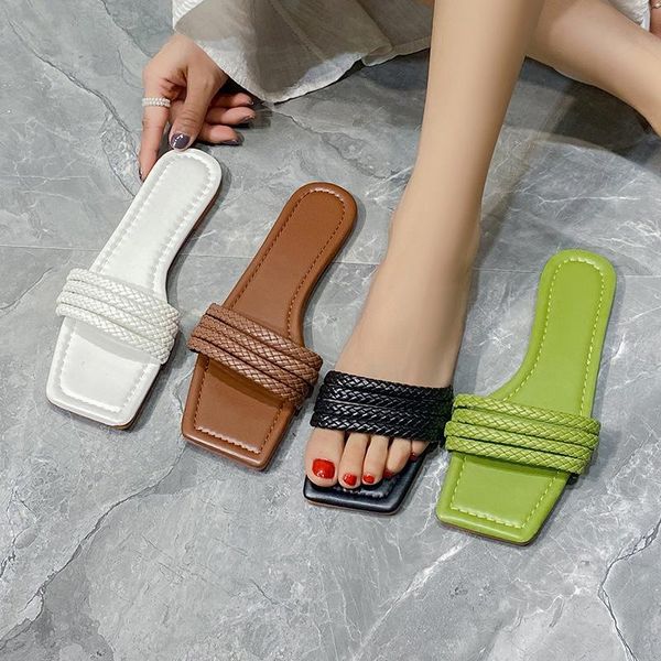 slippers shoes low lady ladies' big size slipers women girl 2021 summer flat rubber slides rome basic patent leather hoof heels, Black
slippers shoes low lady ladies' big size slipers women girl 2021 summer flat rubber slides rome basic patent leather hoof heels, Black