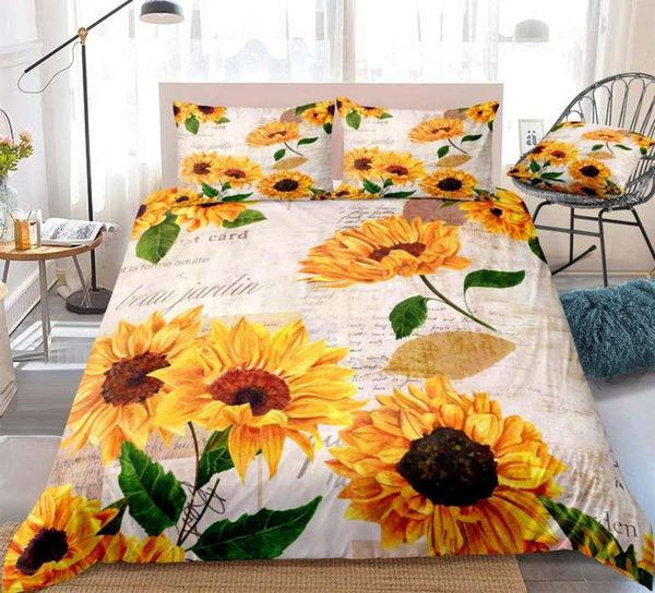 sunflower bedding set floral duvet cover set retro bed set plant bedcloth for girls orange home textil
sunflower bedding set floral duvet cover set retro bed set plant bedcloth for girls orange home textil