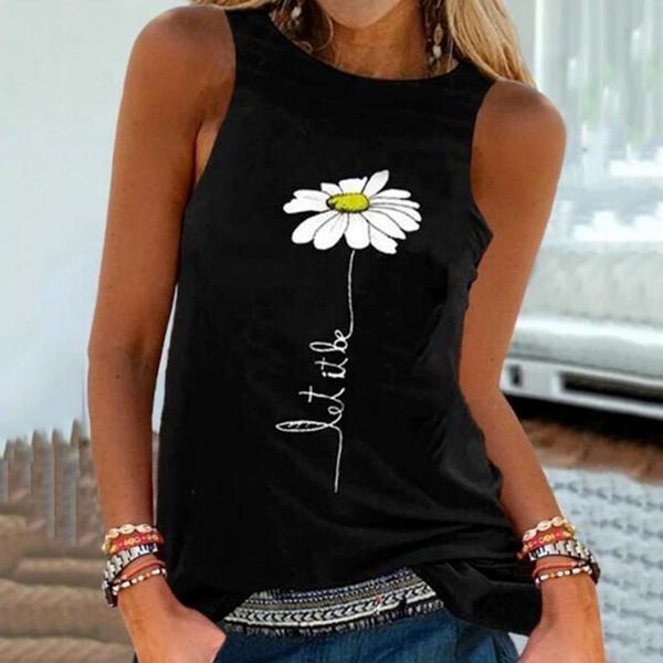 daisy printed tank women casual sleeveless o neck tank bandages summer shirts dames kleding plus size women tank, White
daisy printed tank women casual sleeveless o neck tank bandages summer shirts dames kleding plus size women tank, White
