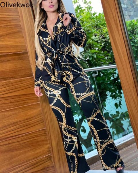 women's two piece pants olivekwok woman print sets long sleeve fashion blazers + lace up autumn single breasted tracksuits, White
women's two piece pants olivekwok woman print sets long sleeve fashion blazers + lace up autumn single breasted tracksuits, White
