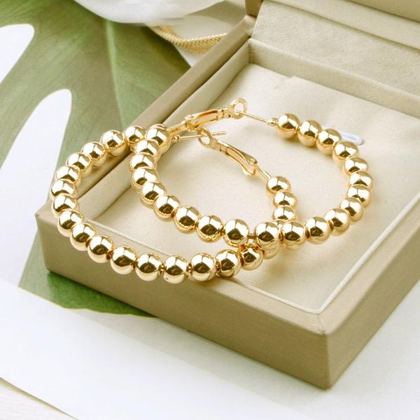 hoop & huggie hgflyxu gold color round beads earring vintage for women gifts fashion nice daily girl earrings jewelry 2021, Golden;silver
hoop & huggie hgflyxu gold color round beads earring vintage for women gifts fashion nice daily girl earrings jewelry 2021, Golden;silver