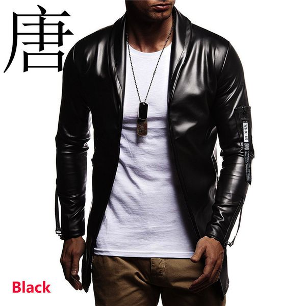 tang cool 2021 new brand bright men's elastic pu zipper locomotive leather jacket 1815-py51-f65 g9fr, Black
tang cool 2021 new brand bright men's elastic pu zipper locomotive leather jacket 1815-py51-f65 g9fr, Black