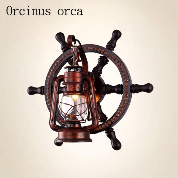 wall lamp continental retro wood rudder lantern american country creative personality bar
wall lamp continental retro wood rudder lantern american country creative personality bar