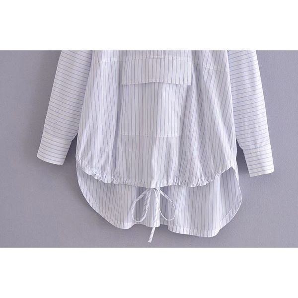 2021 new spring ies, long sleeve shirts for women's pockets, casual striped blouse. 1jw8, White
2021 new spring ies, long sleeve shirts for women's pockets, casual striped blouse. 1jw8, White