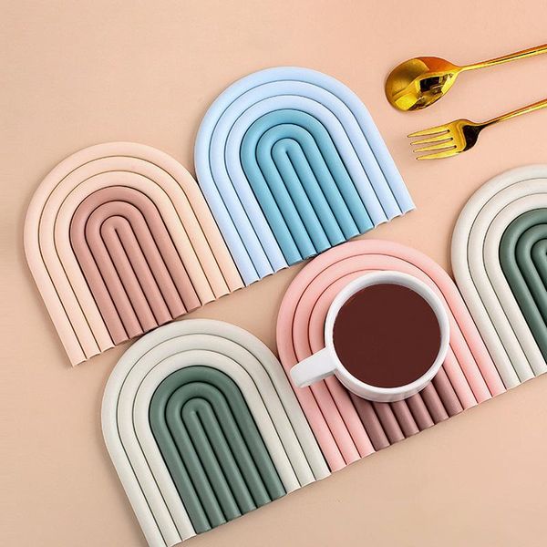mats & pads two in one rainbow heat insulation pad tpr soft rubber antiskid non-slip cup mat table coffee coast
mats & pads two in one rainbow heat insulation pad tpr soft rubber antiskid non-slip cup mat table coffee coast