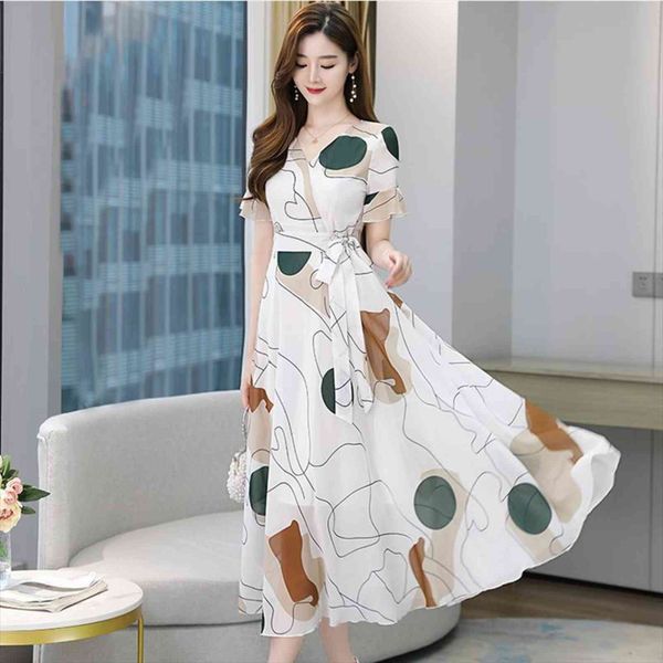 summer white chiffon casual women dresses robe vestito floreale midi tunics boheme short sleeve v neck plus size, Black;gray
summer white chiffon casual women dresses robe vestito floreale midi tunics boheme short sleeve v neck plus size, Black;gray