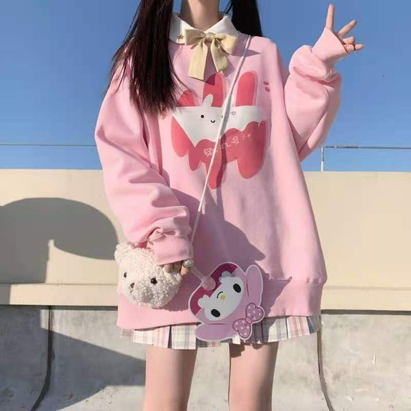 2021 new deeptown kawaii inverno moda rosa moletom feminino bonito manga longa pulver quente mais veludo solto hoodies 0jzn, Black
2021 new deeptown kawaii inverno moda rosa moletom feminino bonito manga longa pulver quente mais veludo solto hoodies 0jzn, Black