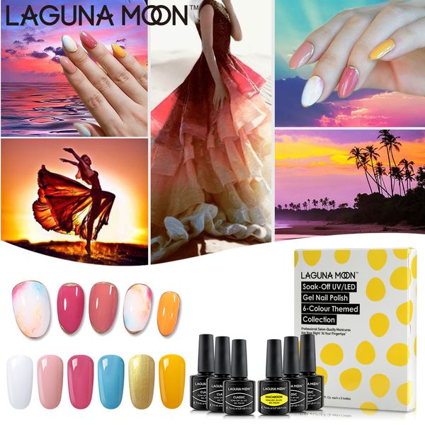 lagunamoon caribbean sunset 6pcs/kit gel nail polish set uv led soak off varnish lacquer manicure semi permanent nail arts set, Red;pink
lagunamoon caribbean sunset 6pcs/kit gel nail polish set uv led soak off varnish lacquer manicure semi permanent nail arts set, Red;pink