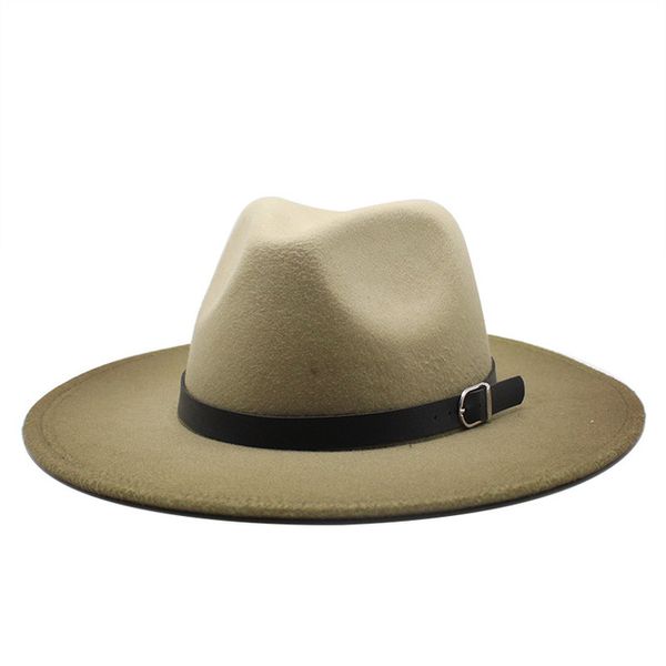 wool fedoras hat wide brim panama hat winter warm jazz caps gradient color vintage trilby caps, Blue;gray
wool fedoras hat wide brim panama hat winter warm jazz caps gradient color vintage trilby caps, Blue;gray