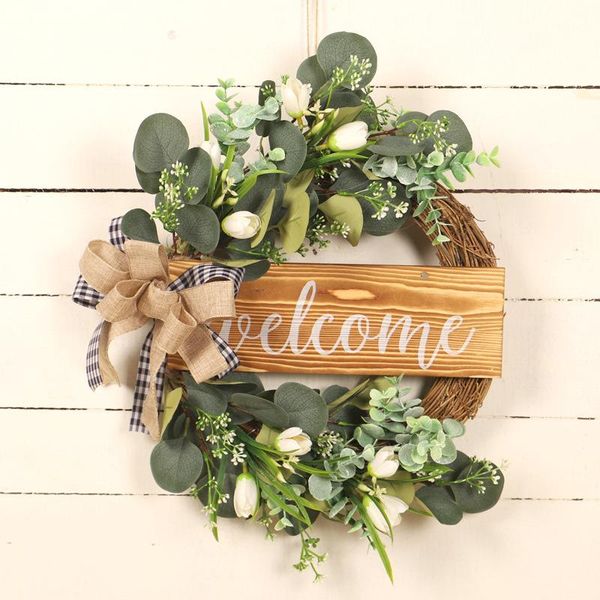 decorative flowers & wreaths artificial tulip wreath door hanging wooden doorplate wedding home living room party pendant wall decoration ga
decorative flowers & wreaths artificial tulip wreath door hanging wooden doorplate wedding home living room party pendant wall decoration ga