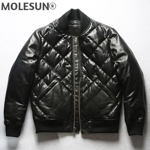 men's leather & faux akoosun down jacket men clothing genuine sheepskin jackets winter clothes mens thick coat chaquetas hombre lxr894, Black
men's leather & faux akoosun down jacket men clothing genuine sheepskin jackets winter clothes mens thick coat chaquetas hombre lxr894, Black