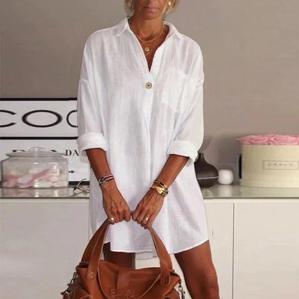 casual dresses #q4 linen shirt dress with buttons boho loose pocket knee-length for women 2021 office lady mini summer, Black;gray
casual dresses #q4 linen shirt dress with buttons boho loose pocket knee-length for women 2021 office lady mini summer, Black;gray