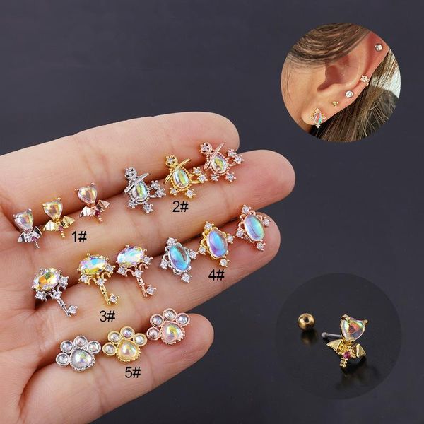 stud 1 pcs cute small shiny zircon stone key shape ear cartilage cuff earring simple copper steel bar ball jewelry, Golden;silver
stud 1 pcs cute small shiny zircon stone key shape ear cartilage cuff earring simple copper steel bar ball jewelry, Golden;silver