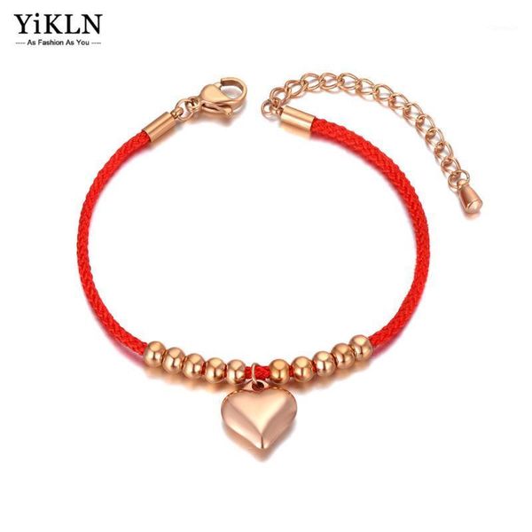 charm bracelets yikln ethnic chinese style stainless steel red rope hand-woven for women girls fashion lucky heart jewelry yb21008, Golden;silver
charm bracelets yikln ethnic chinese style stainless steel red rope hand-woven for women girls fashion lucky heart jewelry yb21008, Golden;silver