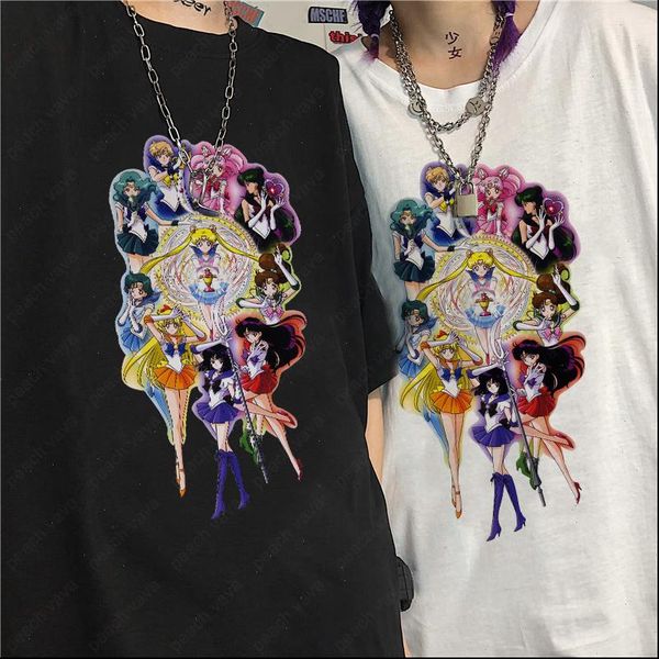 new harajuku gothic female tshirt sailor moon print short sleeve tees fashion casual anime cartoon women clothing t shirt, White
new harajuku gothic female tshirt sailor moon print short sleeve tees fashion casual anime cartoon women clothing t shirt, White