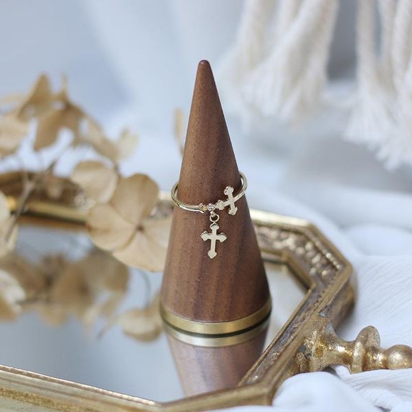 cluster rings amaiyllis 14k gold retro cross pendant simple fashion ring for female handmade craft summer jewelry gift, Golden;silver
cluster rings amaiyllis 14k gold retro cross pendant simple fashion ring for female handmade craft summer jewelry gift, Golden;silver