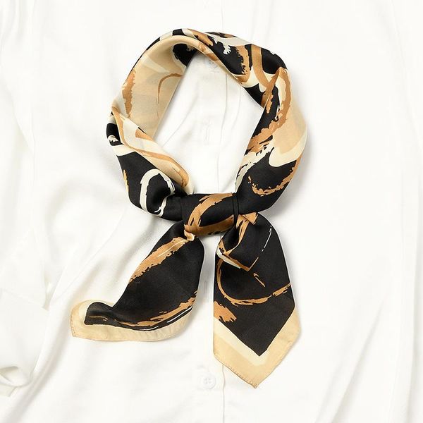 scarves 70cm square silk scarf for women painting design elegant bandana handkerchief fashion print foulard, Blue;gray
scarves 70cm square silk scarf for women painting design elegant bandana handkerchief fashion print foulard, Blue;gray