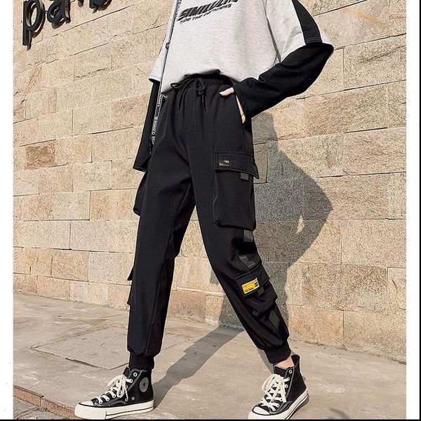 2021 womens casual pants women punk harem pants trousers spring autunmn women high waist hip hop solid color pants for female, Black;white
2021 womens casual pants women punk harem pants trousers spring autunmn women high waist hip hop solid color pants for female, Black;white