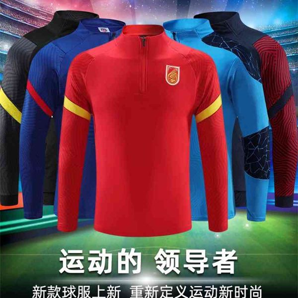 autumn and winter football training suit long sleeve coat men's team uniform outdoor sportswear legged pants, Black
autumn and winter football training suit long sleeve coat men's team uniform outdoor sportswear legged pants, Black