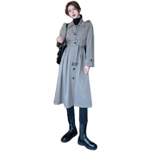 women's trench coats 2021 temperament, korean version, wild, thin, fashionable, solid color, waistband, wide loose mid-length dress wom, Tan;black
women's trench coats 2021 temperament, korean version, wild, thin, fashionable, solid color, waistband, wide loose mid-length dress wom, Tan;black