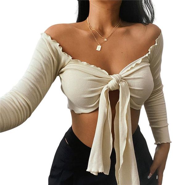 women's t-shirt women t-shirts fashion street solid color off shoulder bandage exposed navel ruched crop ladies clothes autumn spr, White
women's t-shirt women t-shirts fashion street solid color off shoulder bandage exposed navel ruched crop ladies clothes autumn spr, White