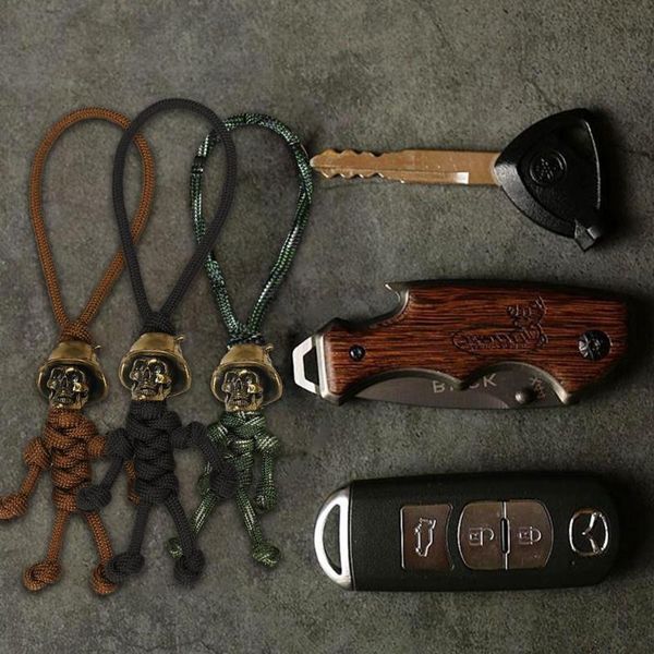 keychains skeleton key chain rope skull shape pendant anti-lost punk style car keychain ornament halloween gift, Silver
keychains skeleton key chain rope skull shape pendant anti-lost punk style car keychain ornament halloween gift, Silver