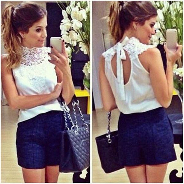 women's blouses & shirts women white lace blouse sleeveless backless blusas femininas camisas branca feminino feminine festa lqw851
women's blouses & shirts women white lace blouse sleeveless backless blusas femininas camisas branca feminino feminine festa lqw851