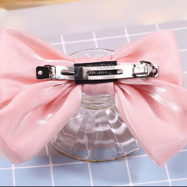 hair accessories winya ladies' pearly shiny material big bow spring clip solid color texture satin hairpin
hair accessories winya ladies' pearly shiny material big bow spring clip solid color texture satin hairpin
