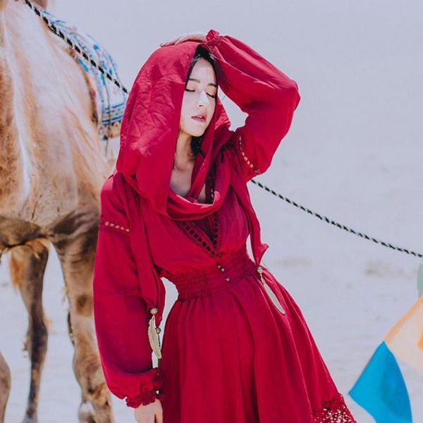 casual dresses summer hooded red maxi dress women hollow out fashion chiffon long evening party vintage female vestidos 2021, Black;gray
casual dresses summer hooded red maxi dress women hollow out fashion chiffon long evening party vintage female vestidos 2021, Black;gray
