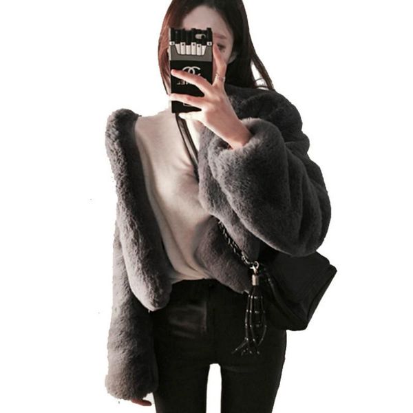 women's fur & faux chic imitation furry coat rex bomber women fall winter flocking warm cardigan long sleeve, Black
women's fur & faux chic imitation furry coat rex bomber women fall winter flocking warm cardigan long sleeve, Black