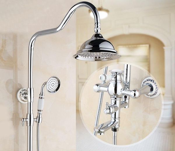bathroom shower sets 1 set rainfall faucet mixer tap with hand sprayer wall mounted chrome
bathroom shower sets 1 set rainfall faucet mixer tap with hand sprayer wall mounted chrome