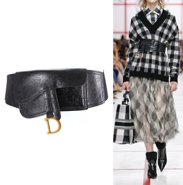 runway designer fashion PU leather black belt letter D elastic stretch waistband pocket wide dress belts Girdl women chic, Black;brown
runway designer fashion PU leather black belt letter D elastic stretch waistband pocket wide dress belts Girdl women chic, Black;brown